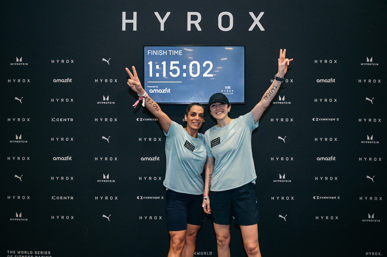 Fit4Life athletes at HYROX finish line