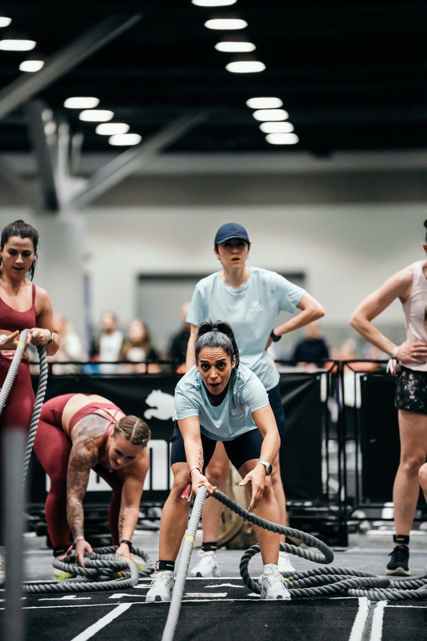 HYROX battle ropes